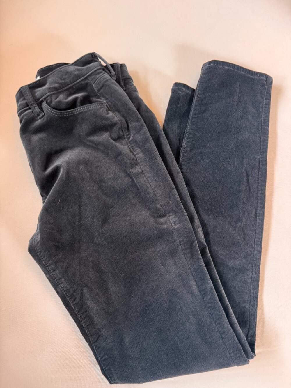 Cool! LOFT Modern Skinny Corduroy Pants in Dusty French Blue (Size 4 / 27) - Picture 3 of 6